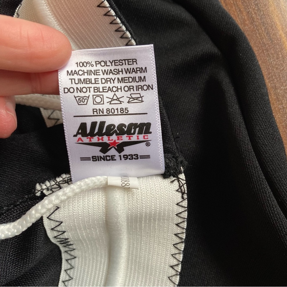 Alleson Softball Pants Women’s Small Black No Belt Loop - Picture 4 of 6